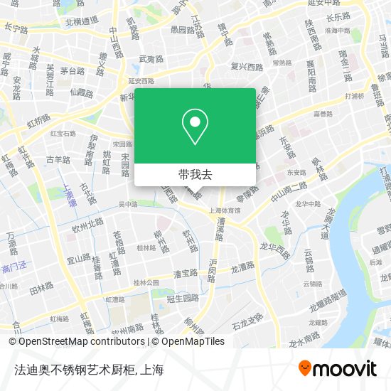法迪奥不锈钢艺术厨柜地图