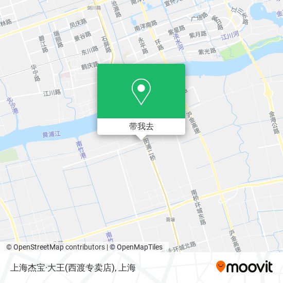 上海杰宝·大王(西渡专卖店)地图