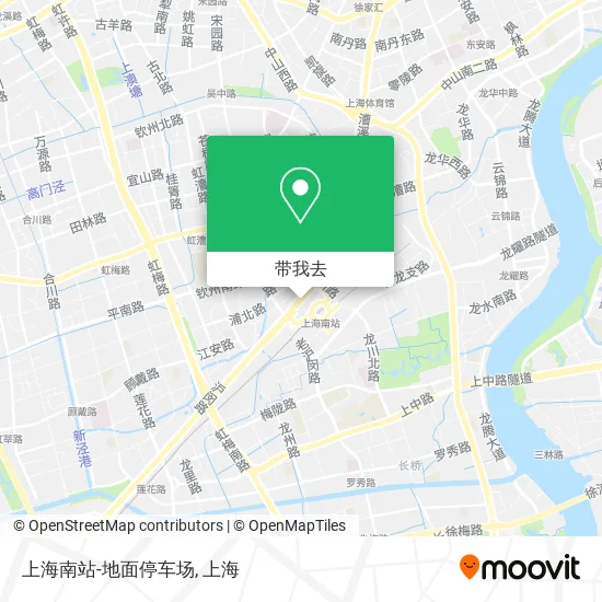 上海南站-地面停车场地图