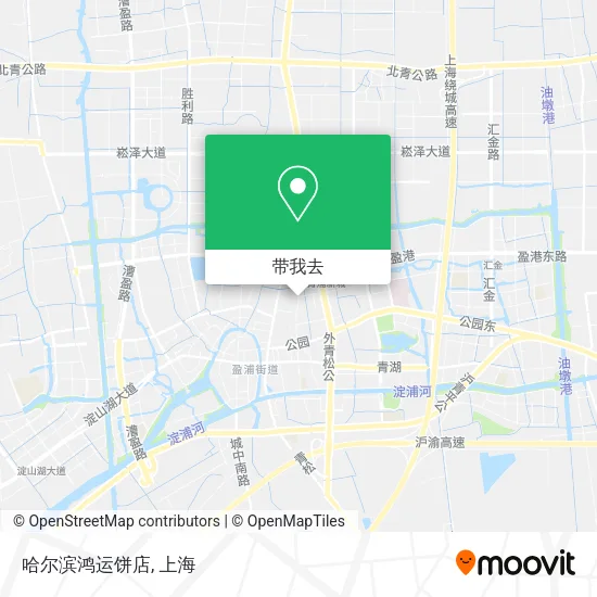 哈尔滨鸿运饼店地图