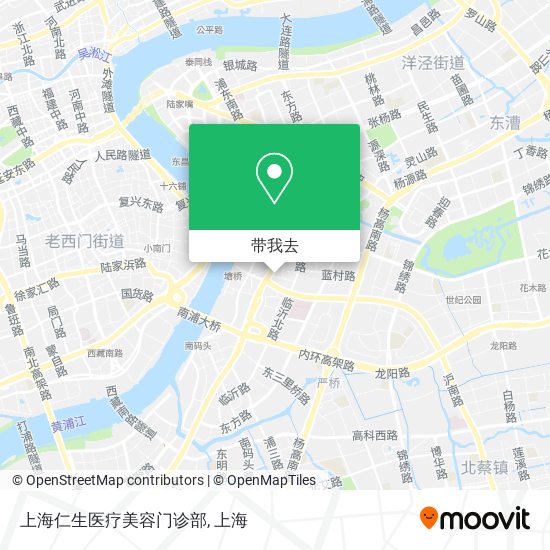 上海仁生医疗美容门诊部地图