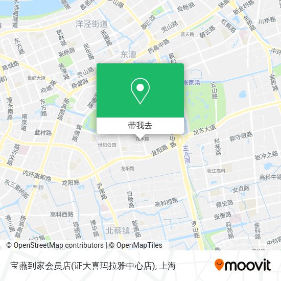宝燕到家会员店(证大喜玛拉雅中心店)地图