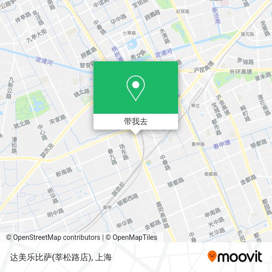 达美乐比萨(莘松路店)地图