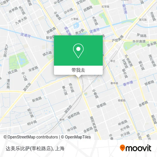 达美乐比萨(莘松路店)地图