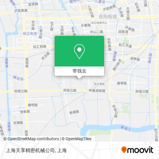 上海天享精密机械公司地图