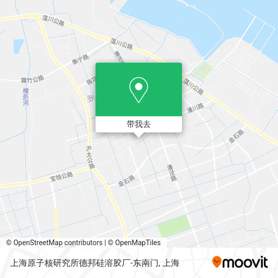 上海原子核研究所德邦硅溶胶厂-东南门地图
