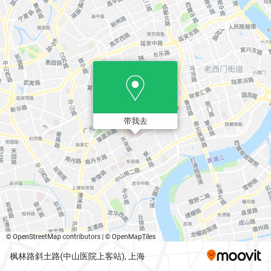 枫林路斜土路(中山医院上客站)地图
