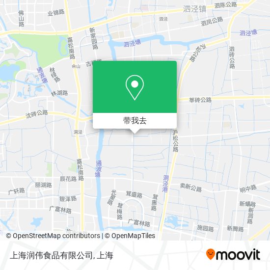 上海润伟食品有限公司地图