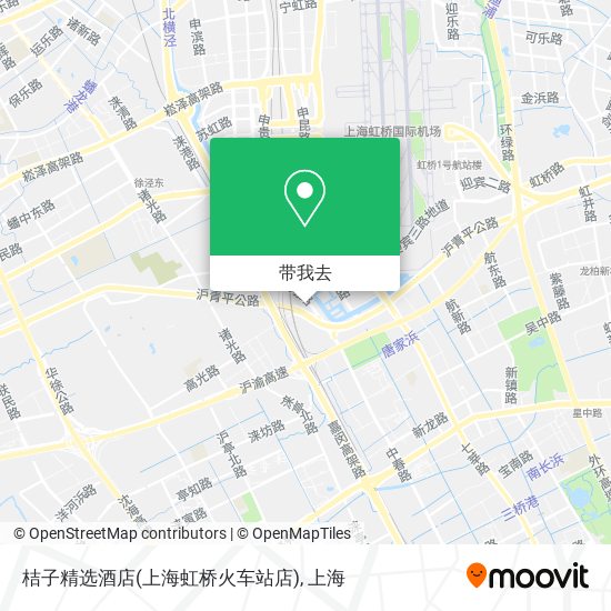 桔子精选酒店(上海虹桥火车站店)地图