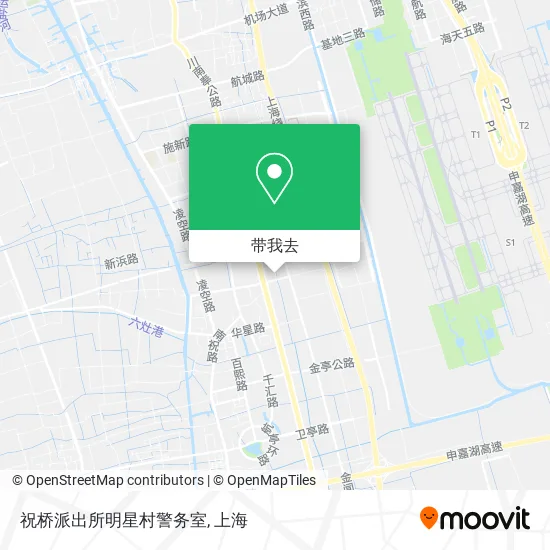 祝桥派出所明星村警务室地图