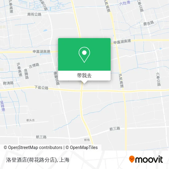 洛登酒店(荷花路分店)地图