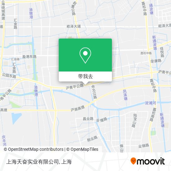 上海天奋实业有限公司地图