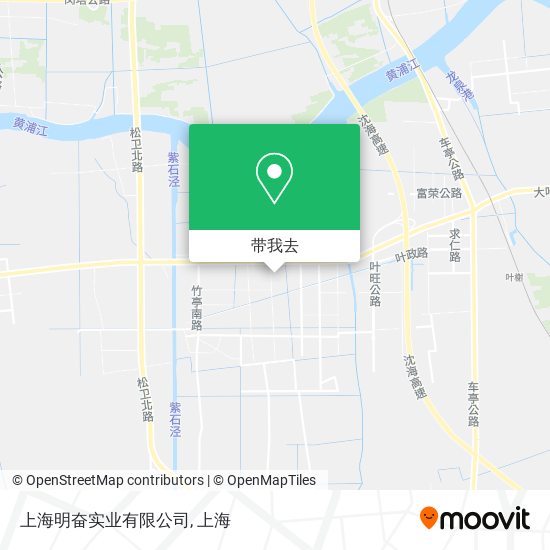 上海明奋实业有限公司地图