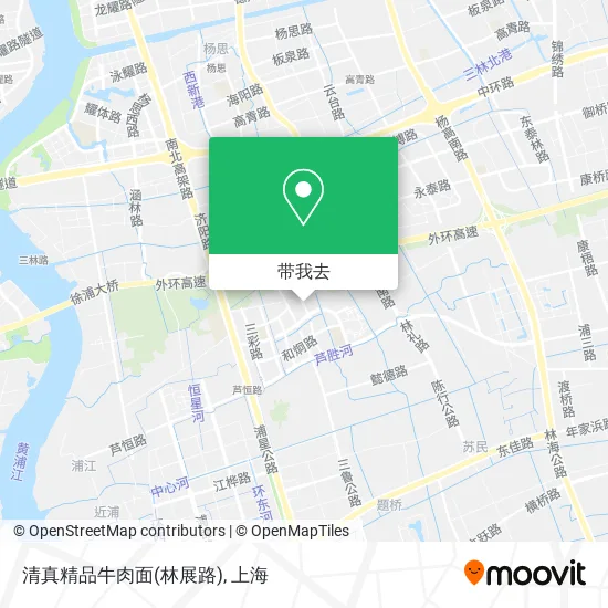 清真精品牛肉面(林展路)地图