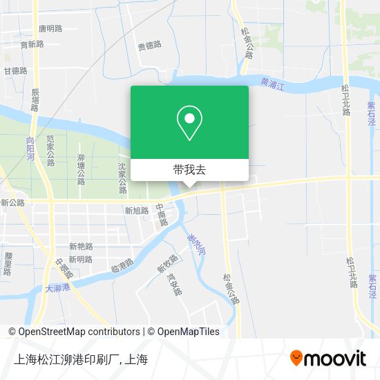 上海松江泖港印刷厂地图