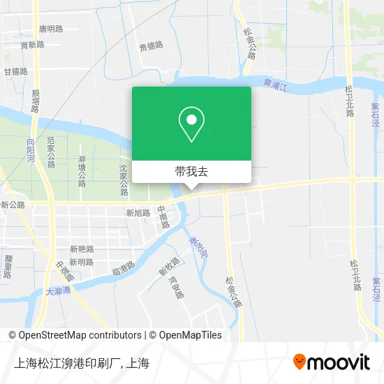 上海松江泖港印刷厂地图