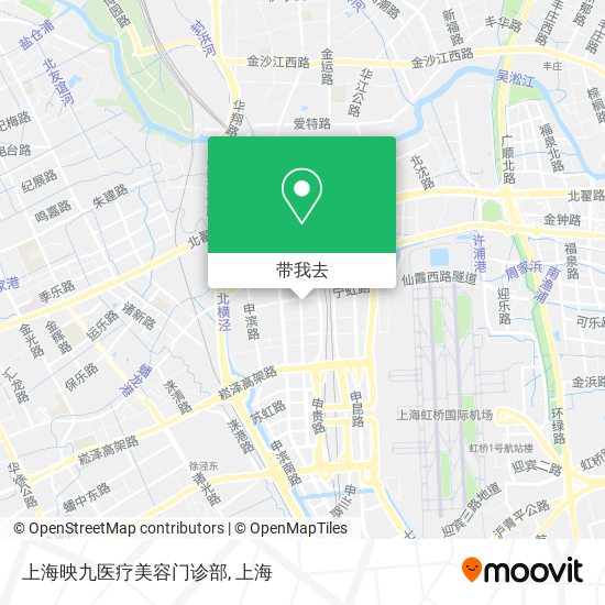 上海映九医疗美容门诊部地图