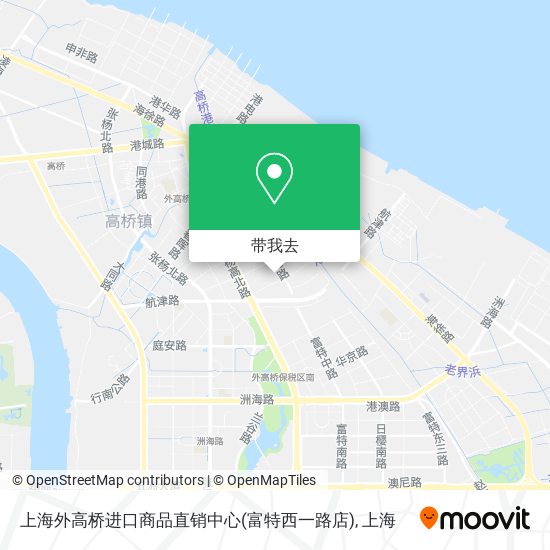 上海外高桥进口商品直销中心(富特西一路店)地图