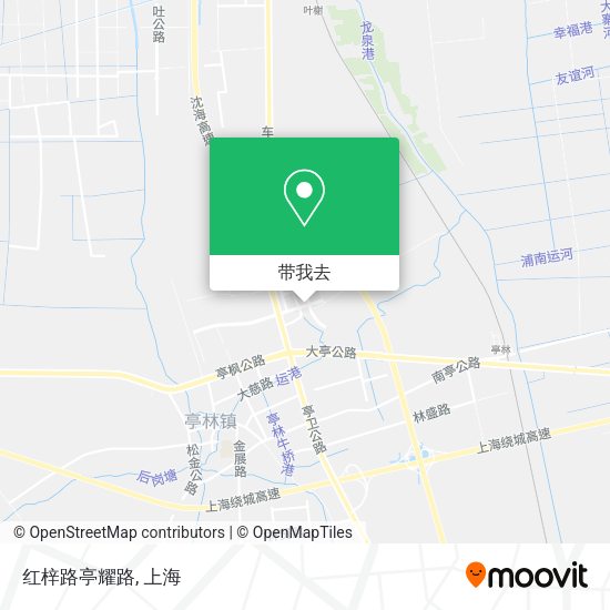 红梓路亭耀路地图