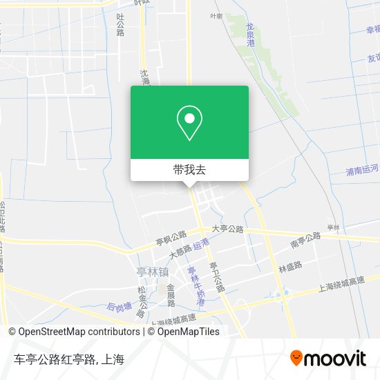车亭公路红亭路地图