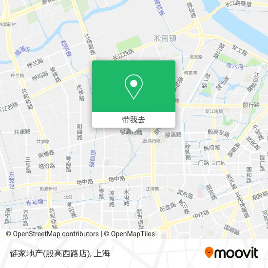 链家地产(殷高西路店)地图