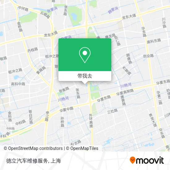 德立汽车维修服务地图