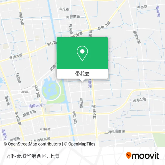 万科金域华府西区地图