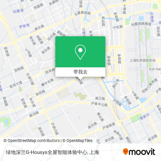 绿地深兰G-Housys全屋智能体验中心地图