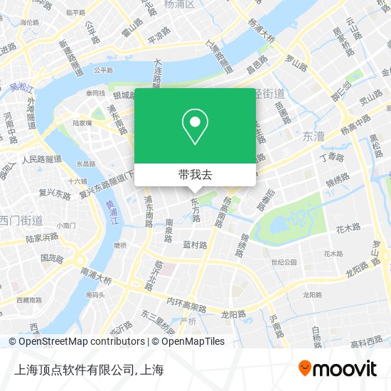 上海顶点软件有限公司地图