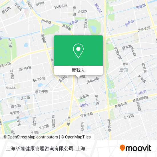 上海毕臻健康管理咨询有限公司地图