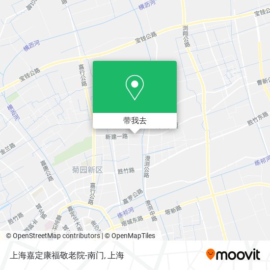 上海嘉定康福敬老院-南门地图