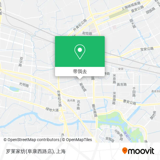 罗莱家纺(阜康西路店)地图