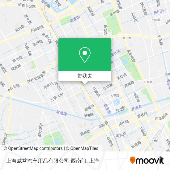 上海威益汽车用品有限公司-西南门地图