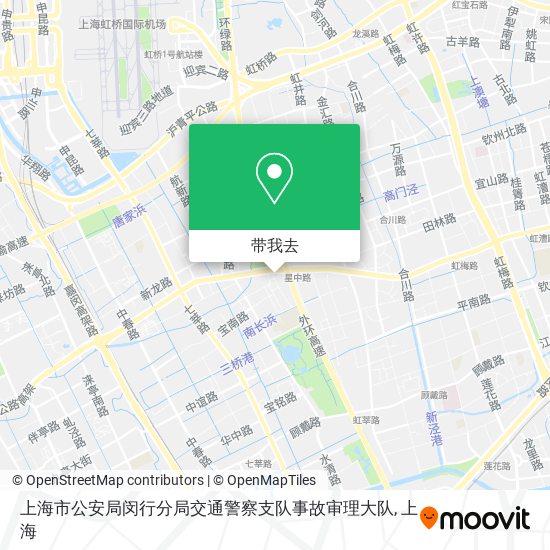 上海市公安局闵行分局交通警察支队事故审理大队地图