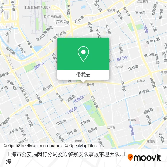 上海市公安局闵行分局交通警察支队事故审理大队地图