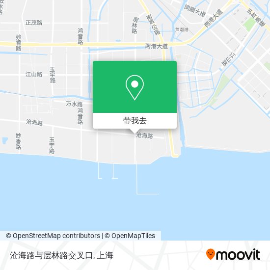 沧海路与层林路交叉口地图