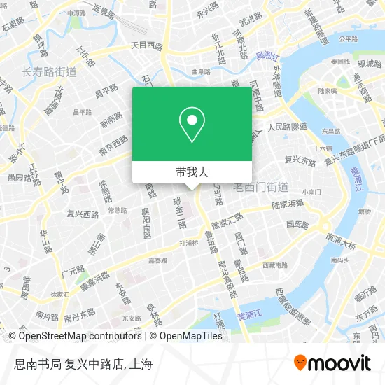 思南书局 复兴中路店地图