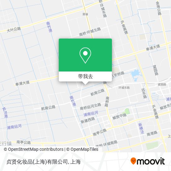 贞贤化妆品(上海)有限公司地图