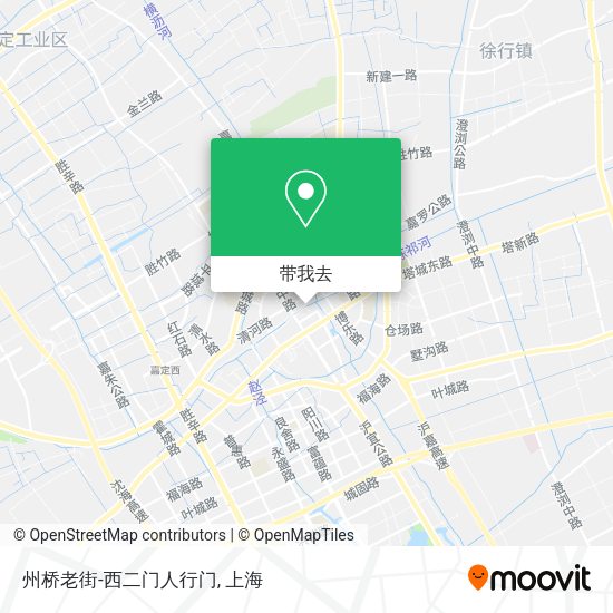 州桥老街-西二门人行门地图