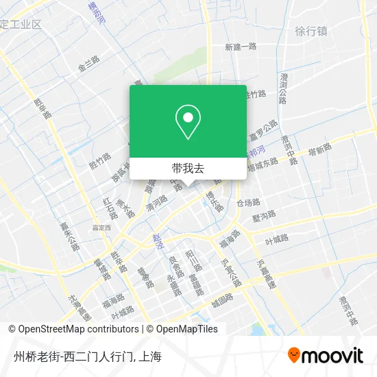 州桥老街-西二门人行门地图