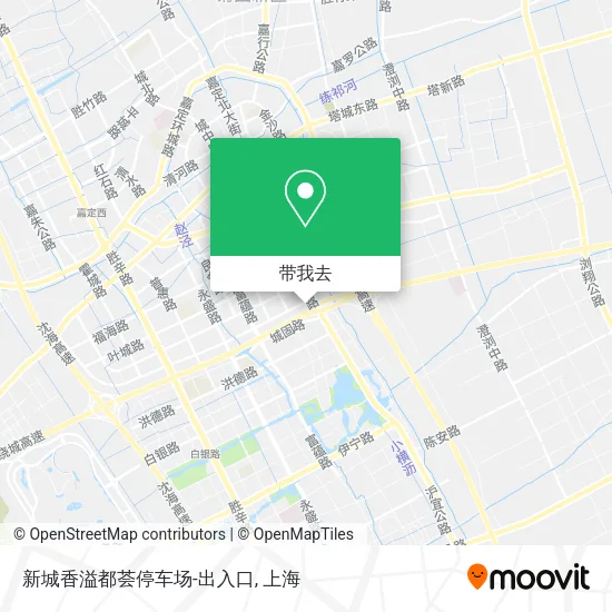 新城香溢都荟停车场-出入口地图
