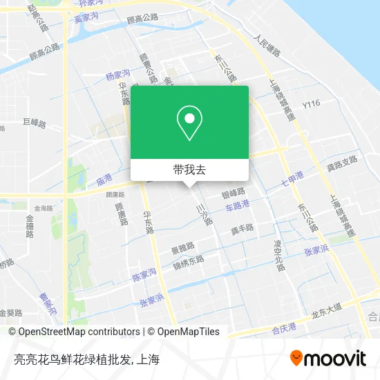 亮亮花鸟鲜花绿植批发地图