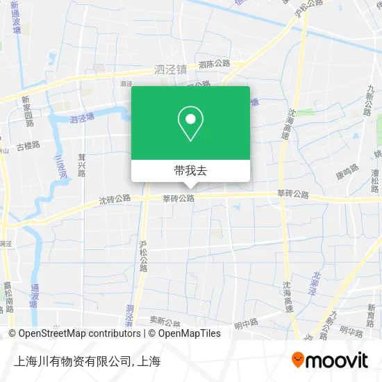 上海川有物资有限公司地图