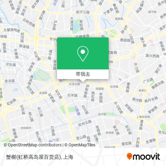 蟹榭(虹桥高岛屋百货店)地图