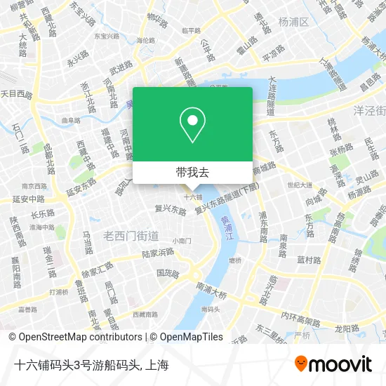 十六铺码头3号游船码头地图