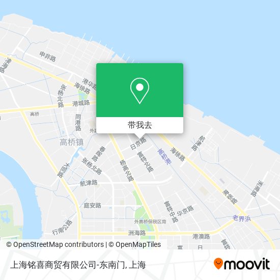 上海铭喜商贸有限公司-东南门地图