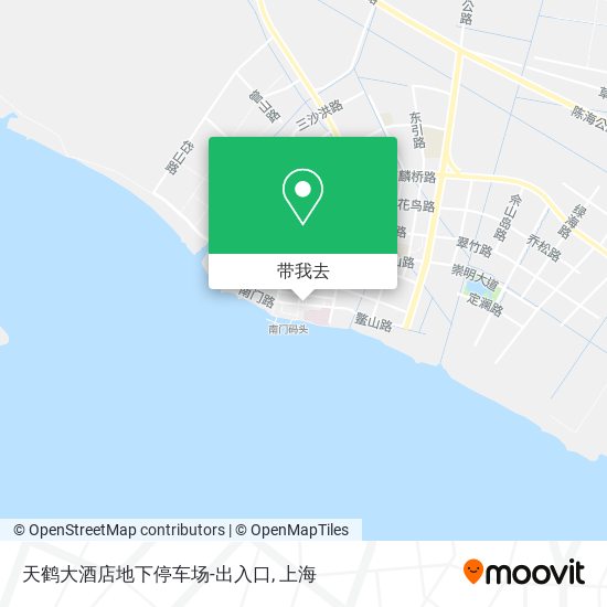 天鹤大酒店地下停车场-出入口地图