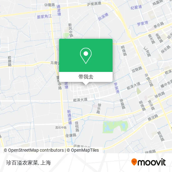 珍百溢农家菜地图