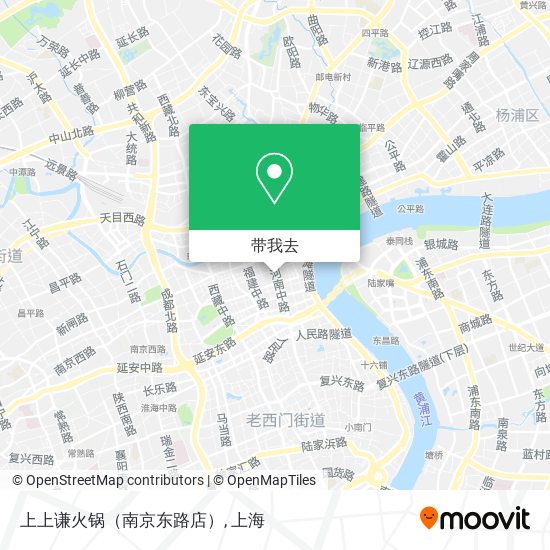 上上谦火锅（南京东路店）地图