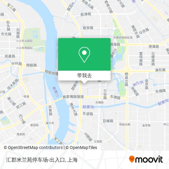 汇郡米兰苑停车场-出入口地图